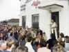 O momento da benção de inauguração, feita pelo padre Aloísio (in memorian)