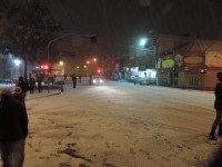 Nevou em Riomafra na madrugada de terça-feira
