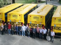 Rio Negro recebe mais quatro ônibus escolares