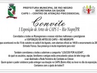 Exposição de Artes do CAPS I de Rio Negro em comemoração ao Dia Mundial de Saúde Mental